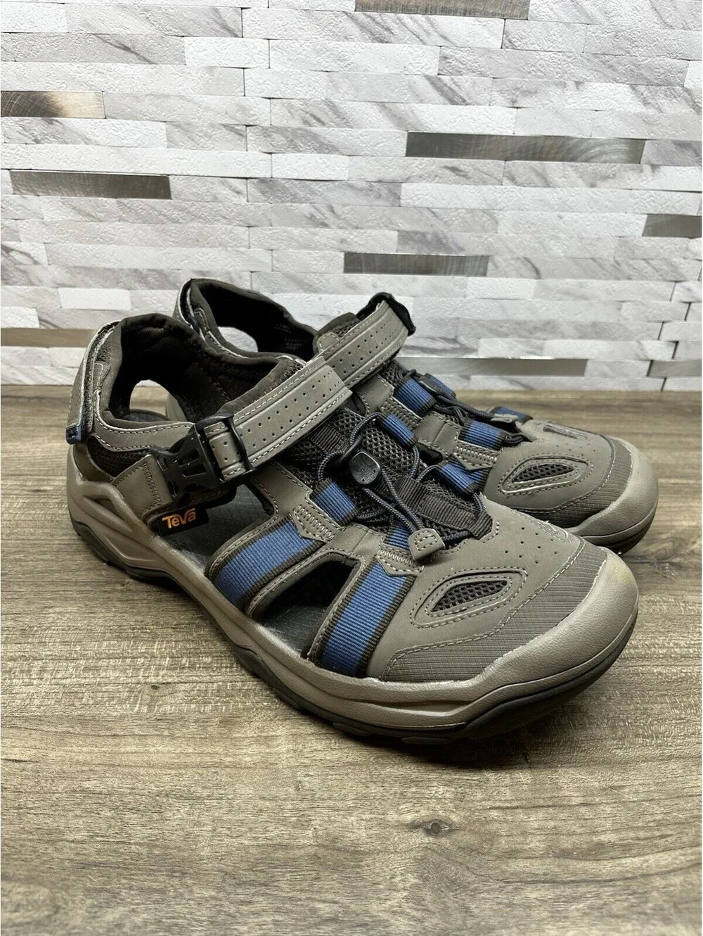 Teva Men's Omnium 2 Sandals, Gray/Blue US Size 10 (Style #1019180)